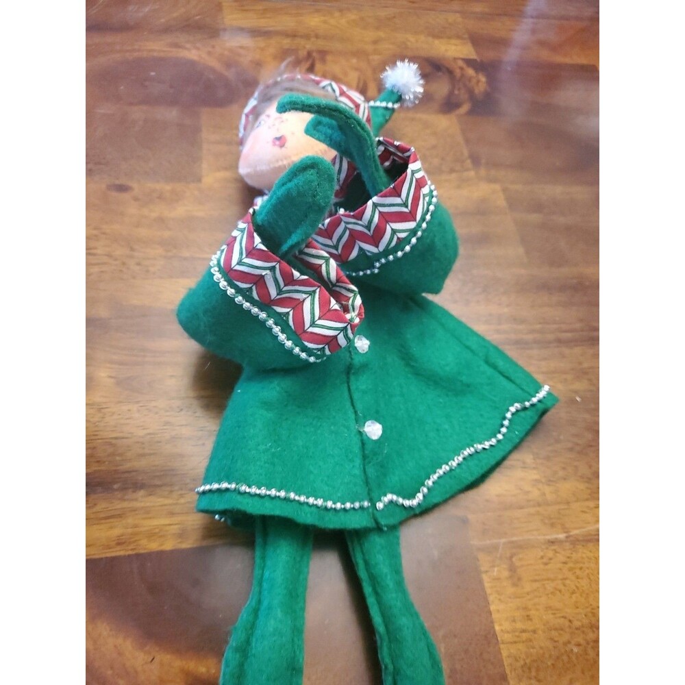 Annalee 2008 Green Elf Christmas Doll Figure 20” Posable Pixie - Picture 6 of 12